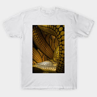 Golden snake  skin pattern T-Shirt